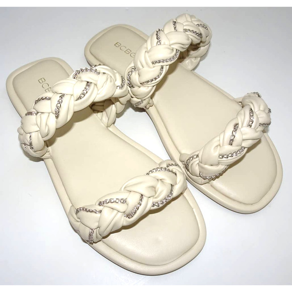 BCBGeneration Shoes - BCBGeneration Women's Fashion Flat Sandal 5 Cream